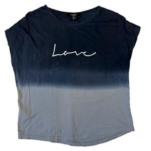Love Gradient/Ombre Short Sleeve Shirt by Mango Jeans, 100% Cotton, M